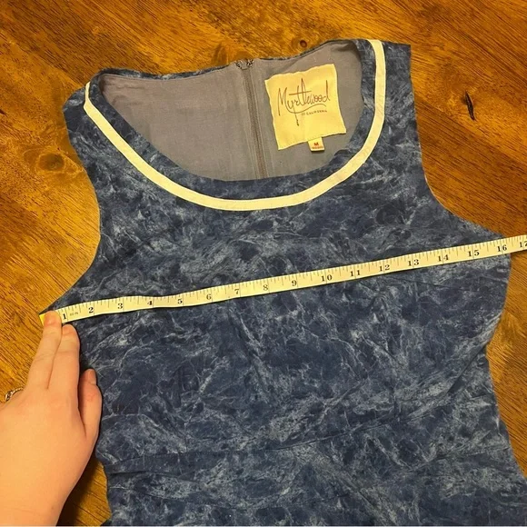 ModCloth Myrtlewood of California Sleeveless Retro Cotton Dress M Made in USA - Picture 5 of 13